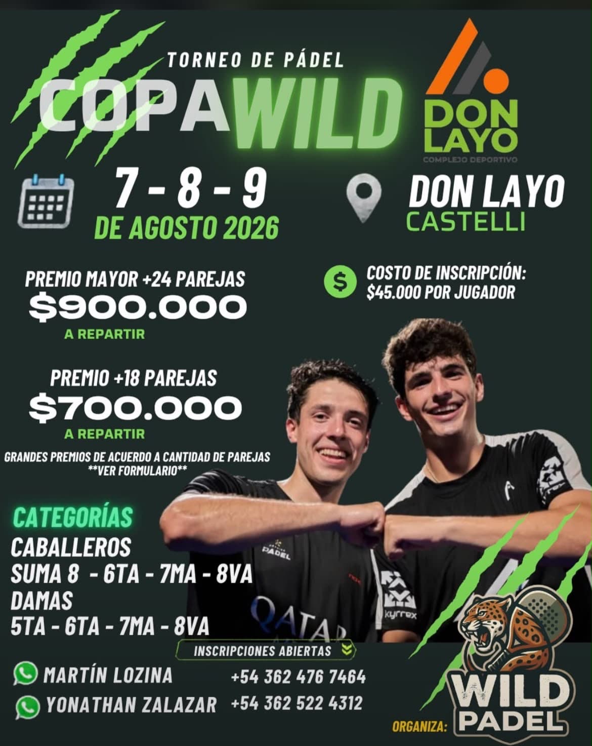Torneo de Pádel Copa Wild